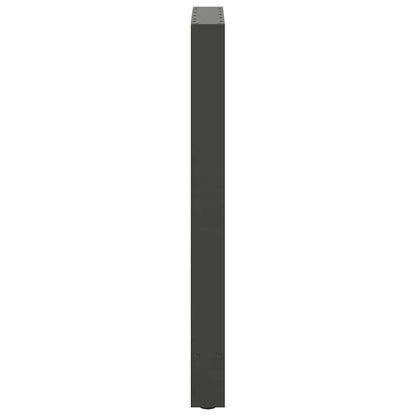 Bartischbeine Anthrazit 2 Stk. 50x(90-91) cm Stahl