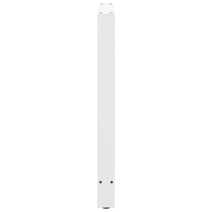 Bartischbeine Weiß 2 Stk. 60x(90-91) cm Stahl