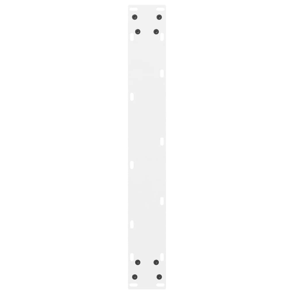 Bartischbeine Weiß 2 Stk. 60x(90-91) cm Stahl
