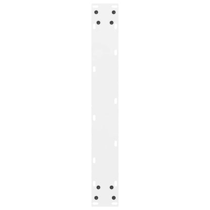 Bartischbeine Weiß 2 Stk. 60x(90-91) cm Stahl