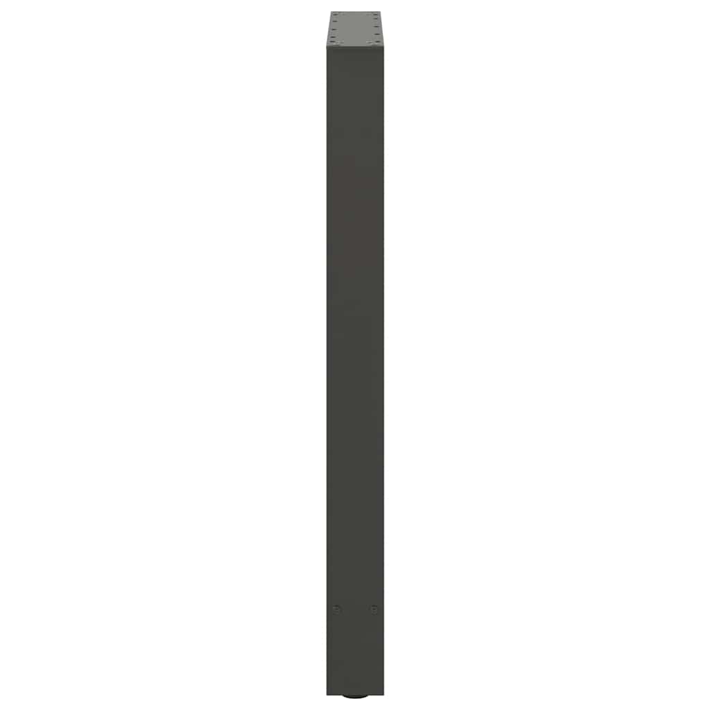 Bartischbeine Anthrazit 2 Stk. 60x(90-91) cm Stahl