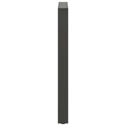 Bartischbeine Anthrazit 2 Stk. 60x(90-91) cm Stahl