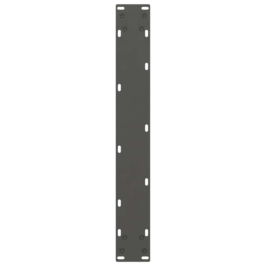 Bartischbeine Anthrazit 2 Stk. 60x(90-91) cm Stahl