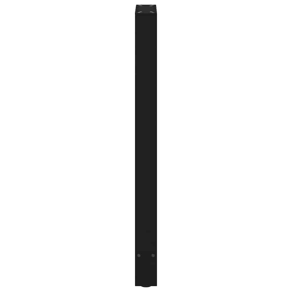 Bartischbeine Schwarz 2 Stk. 40x(100-101) cm Stahl