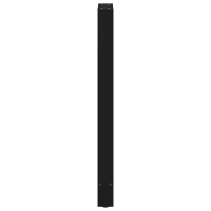 Bartischbeine Schwarz 2 Stk. 40x(100-101) cm Stahl