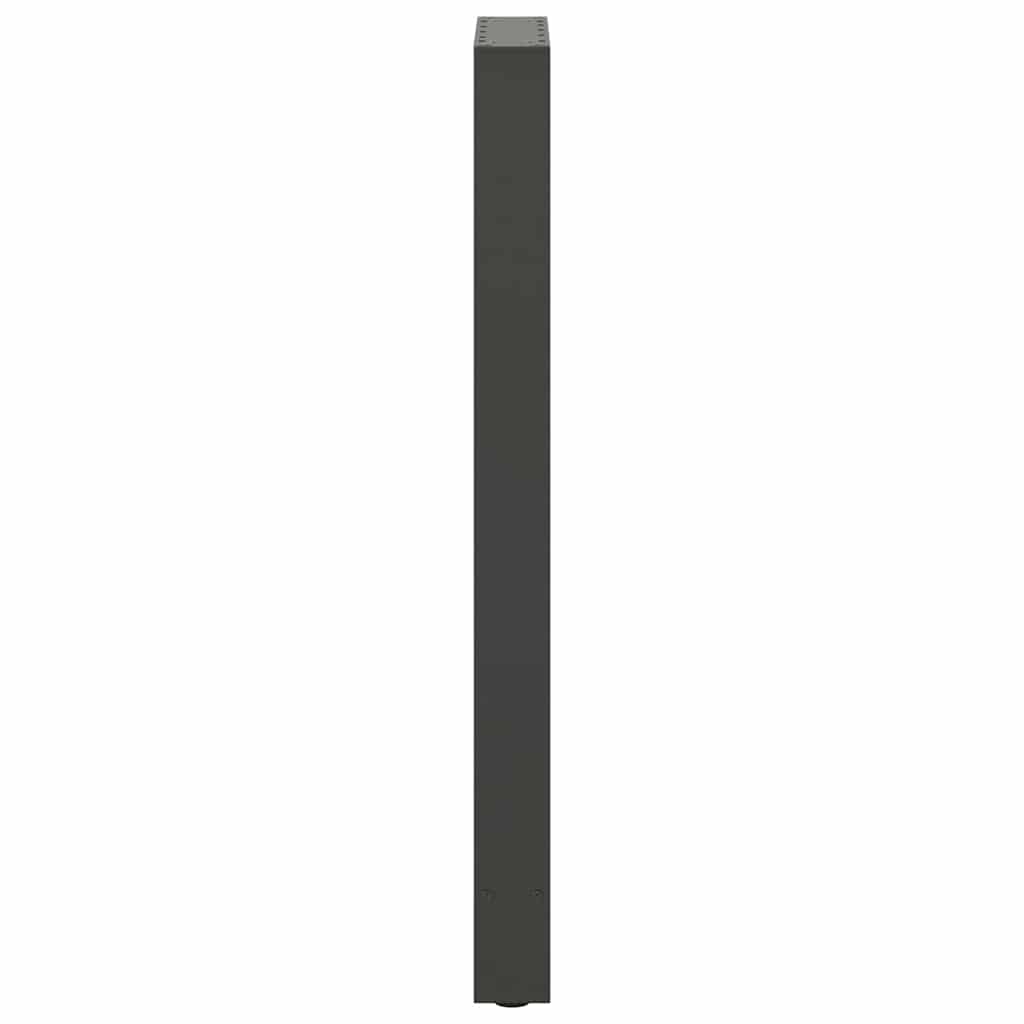 Bartischbeine Anthrazit 2 Stk. 40x(100-101) cm Stahl