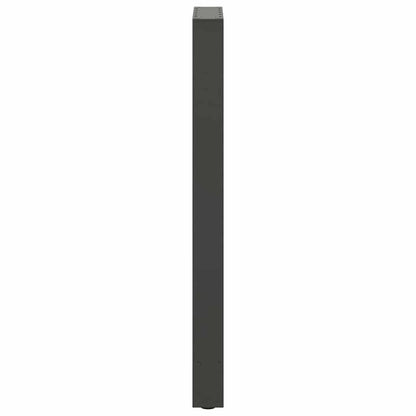 Bartischbeine Anthrazit 2 Stk. 40x(100-101) cm Stahl