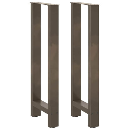 Bartischbeine Naturstahl 2 Stk. 40x(100-101) cm Stahl
