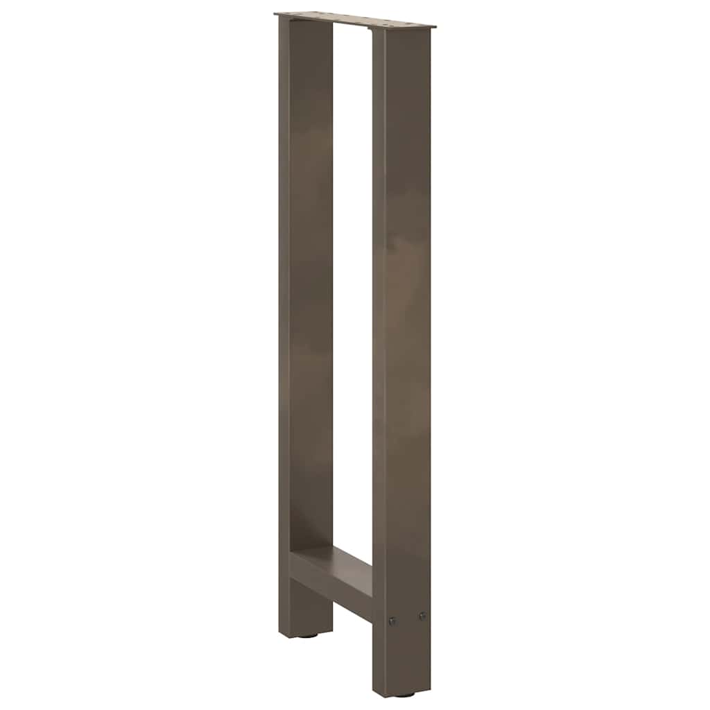 Bartischbeine Naturstahl 2 Stk. 40x(100-101) cm Stahl