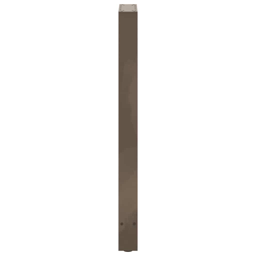 Bartischbeine Naturstahl 2 Stk. 40x(100-101) cm Stahl