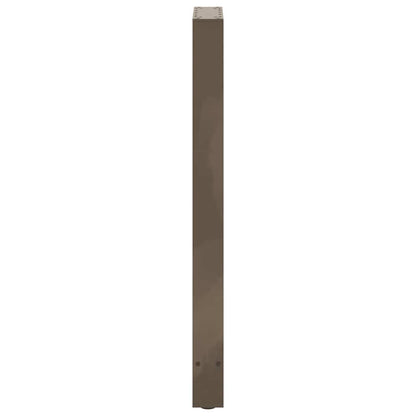 Bartischbeine Naturstahl 2 Stk. 40x(100-101) cm Stahl