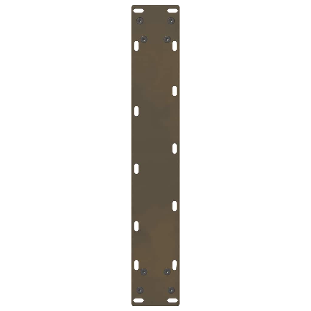 Bartischbeine Naturstahl 2 Stk. 40x(100-101) cm Stahl