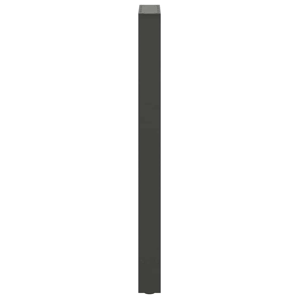 Bartischbeine Anthrazit 2 Stk. 50x(100-101) cm Stahl