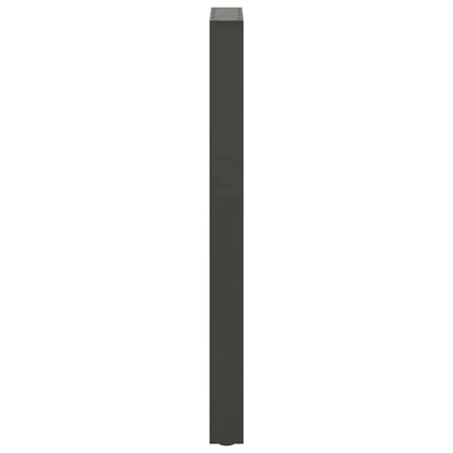 Bartischbeine Anthrazit 2 Stk. 50x(100-101) cm Stahl