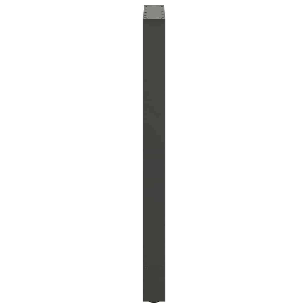 Bartischbeine Anthrazit 2 Stk. 60x(100-101) cm Stahl