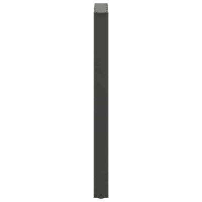 Bartischbeine Anthrazit 2 Stk. 60x(100-101) cm Stahl