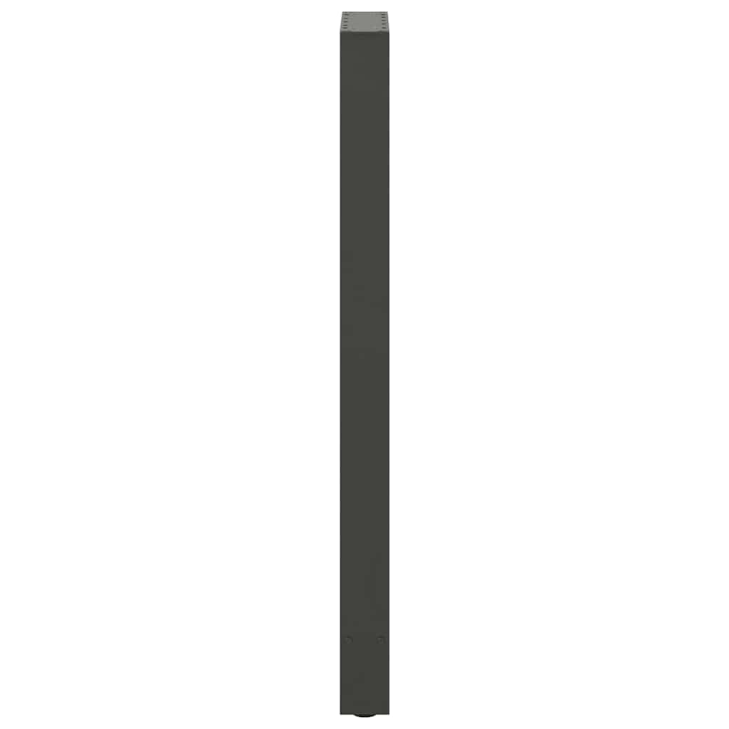 Bartischbeine Anthrazit 2 Stk. 40x(110-111) cm Stahl