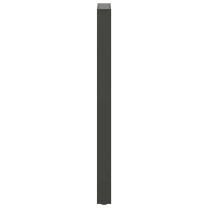 Bartischbeine Anthrazit 2 Stk. 40x(110-111) cm Stahl