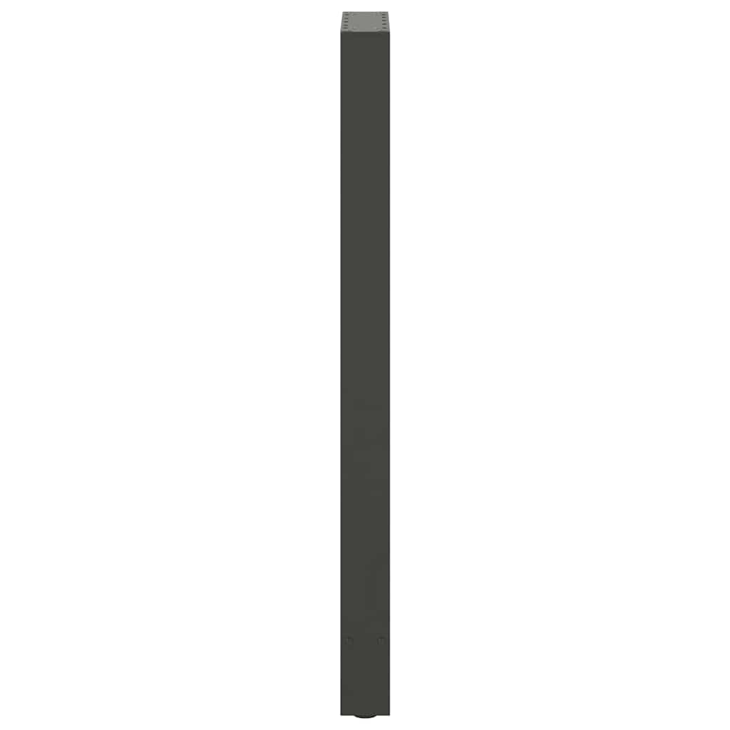 Bartischbeine Anthrazit 2 Stk. 50x(110-111) cm Stahl