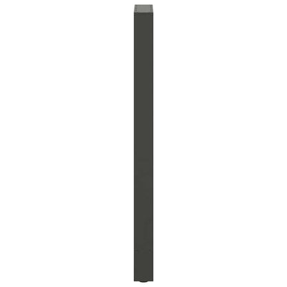 Bartischbeine Anthrazit 2 Stk. 50x(110-111) cm Stahl