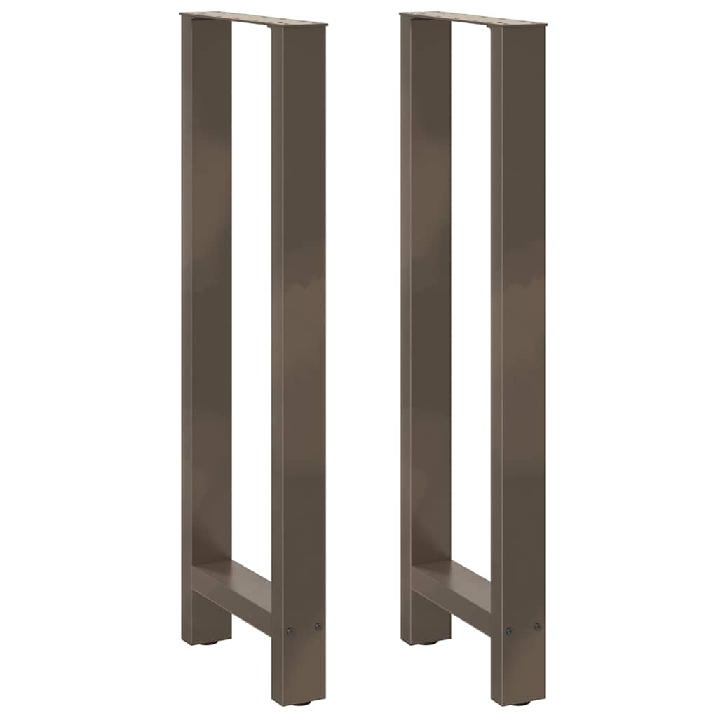 Bartischbeine Naturstahl 2 Stk. 50x(110-111) cm Stahl