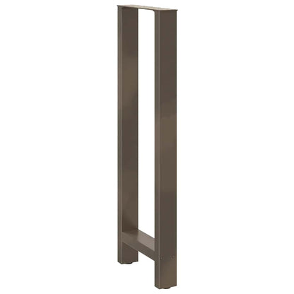 Bartischbeine Naturstahl 2 Stk. 50x(110-111) cm Stahl