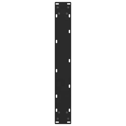 Bartischbeine Schwarz 2 Stk. 60x(110-111) cm Stahl