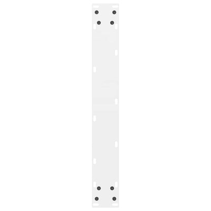 Bartischbeine Weiß 2 Stk. 60x(110-111) cm Stahl