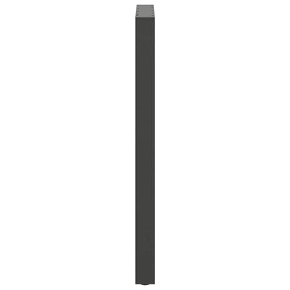 Bartischbeine Anthrazit 2 Stk. 60x(110-111) cm Stahl