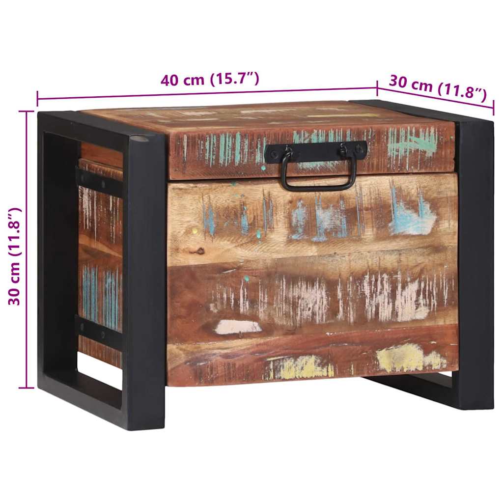 Aufbewahrungs-Truhen 40 x 30 x 30 cm Massivholz Altholz