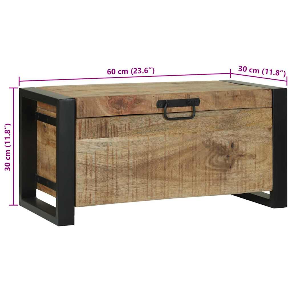 Aufbewahrungs-Truhen Braun 60 x 30 x 30 cm Massivholz Mango