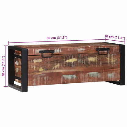 Aufbewahrungs-Truhen 80 x 30 x 30 cm Massivholz Altholz
