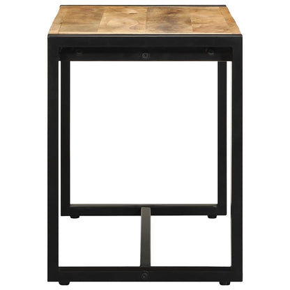 Bank 80x35x45 cm Raues Massivholz Mango