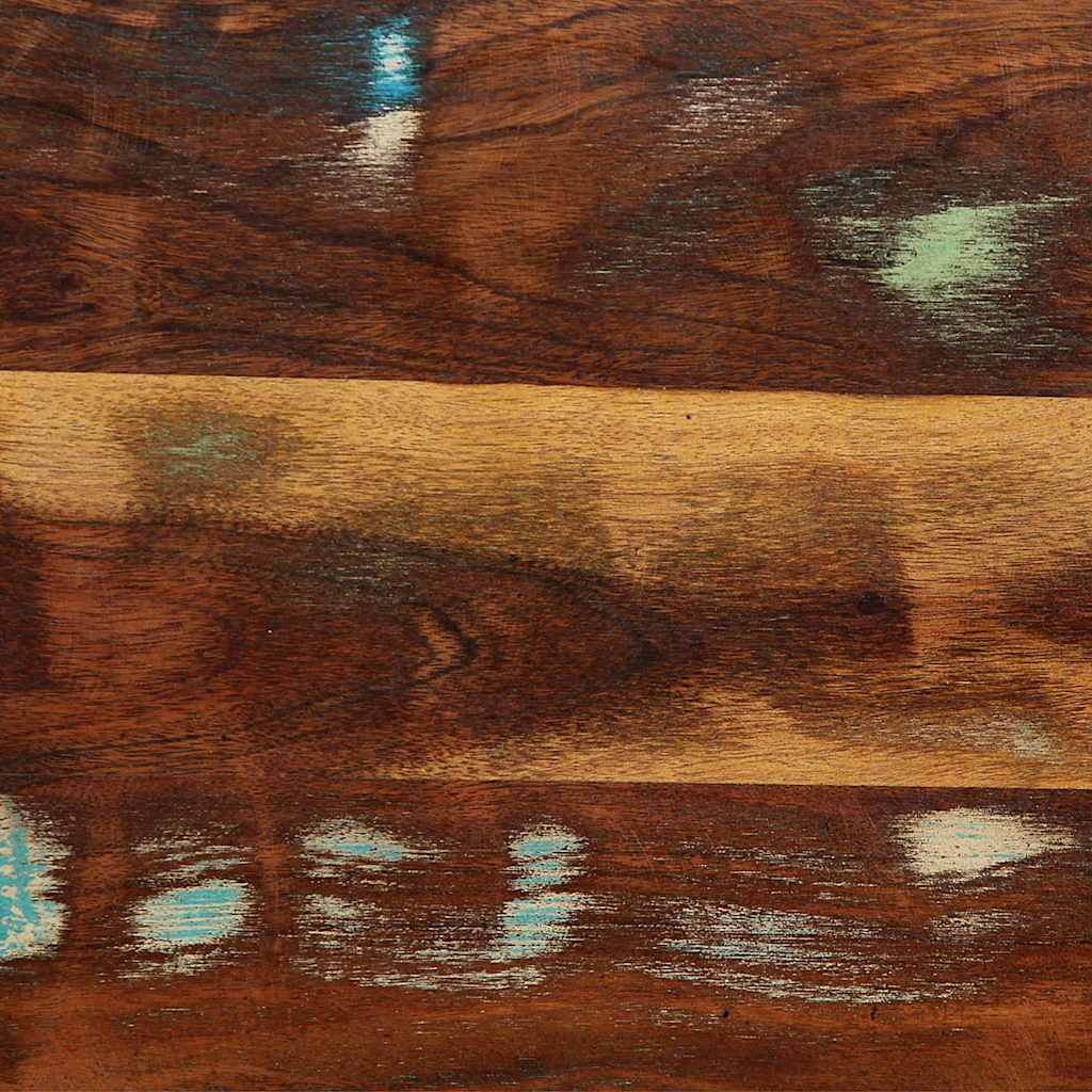 Ankleidehaken mit Regal Mehrfarbig Massives upgecyceltes Holz