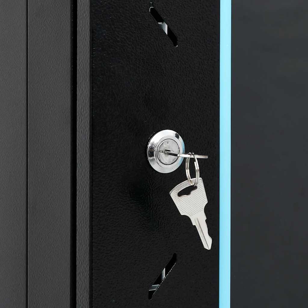 15U Netzwerkschrank 19" IP20 Schwarz 60x45x86 cm
