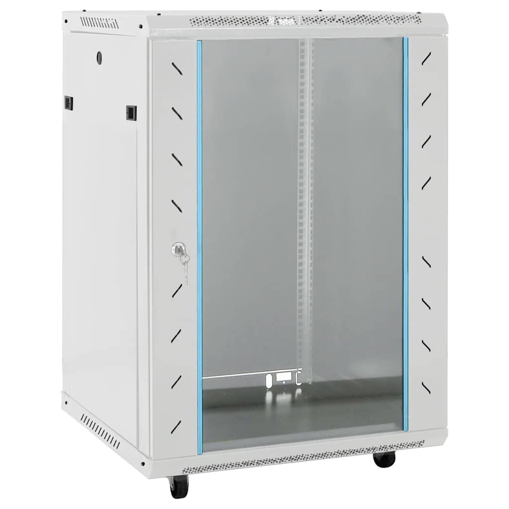 15U Netzwerkschrank 19" IP20 Grau 60x45x86 cm