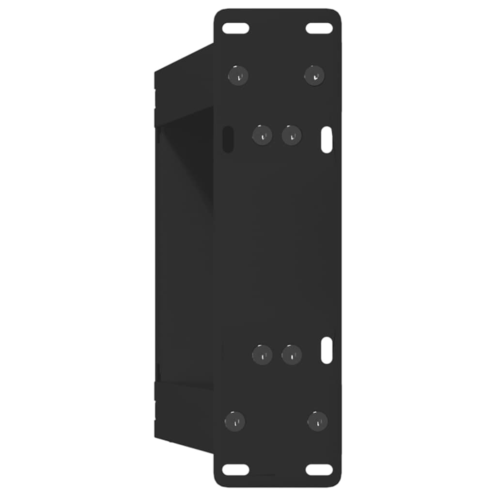Pieds de table basse en U, 2 pièces, noir, 30 x 30-31 cm, acier