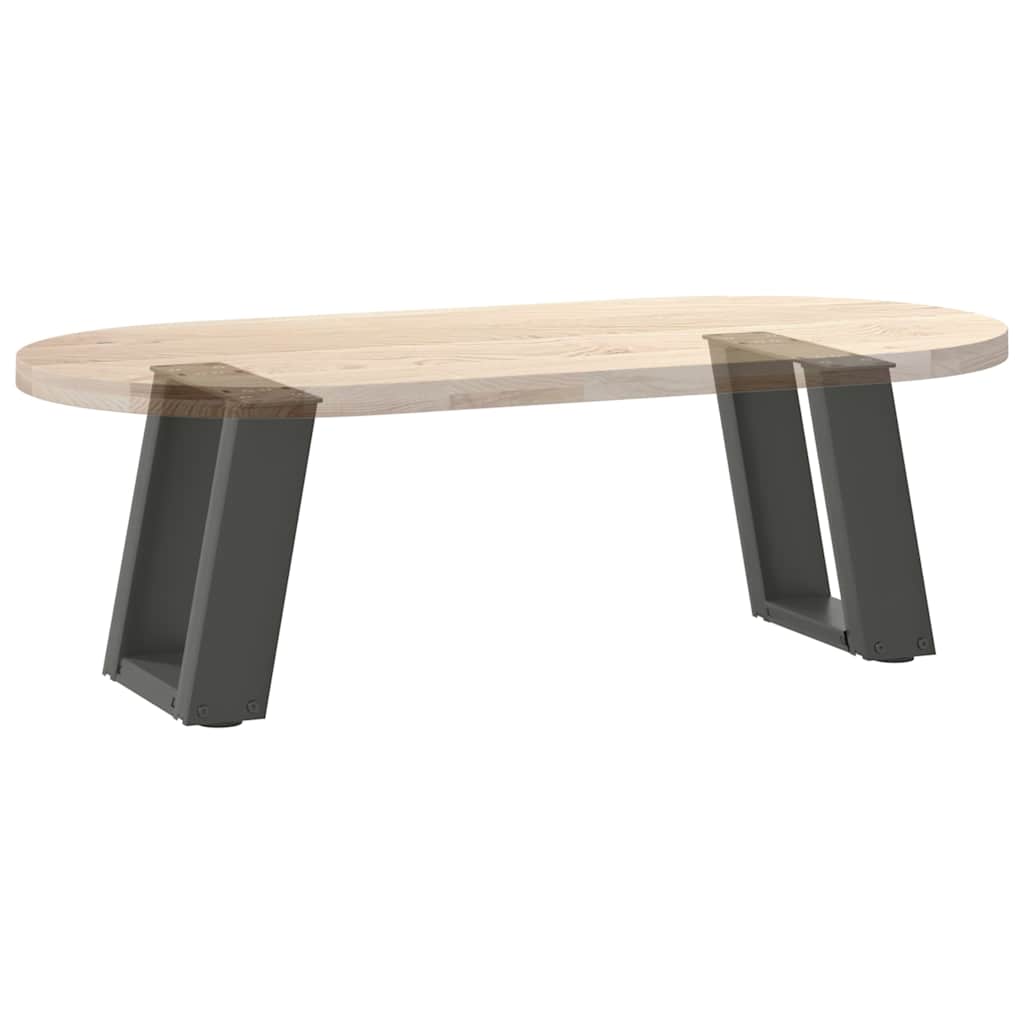 Pieds de table basse en U, 2 pièces, anthracite, 30 x 30-31 cm, acier