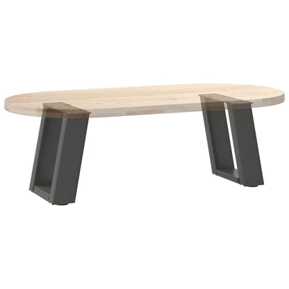 Couchtischbeine U-Form 2 Stk. Anthrazit 30x(30-31) cm Stahl