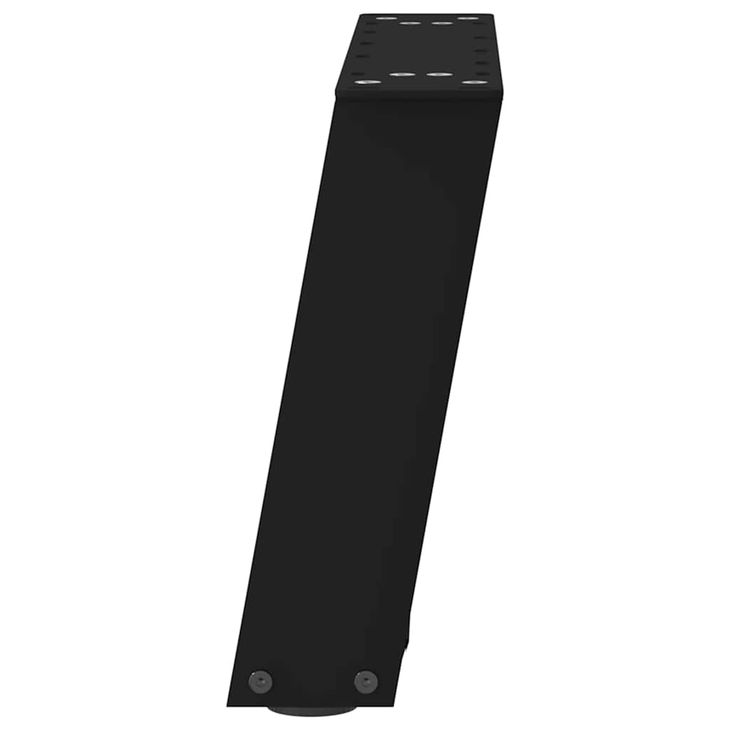 Pieds de table basse en U, 2 pièces, noir, 40 x 30-31 cm, acier