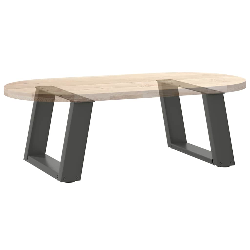 Pieds de table basse en U, 2 pièces, anthracite, 40 x 30-31 cm, acier