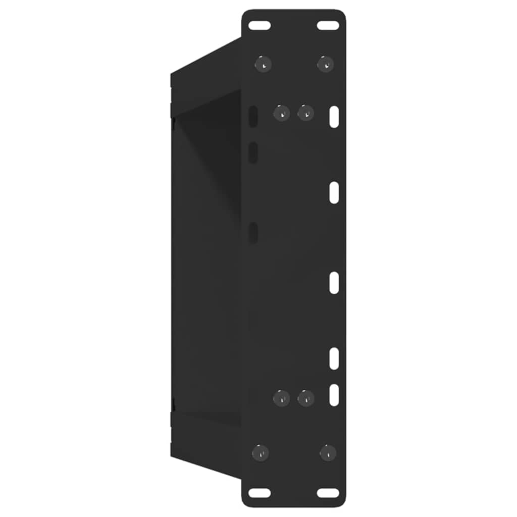 Pieds de table basse en U, 2 pièces, noir, 38 x 42-43 cm, acier