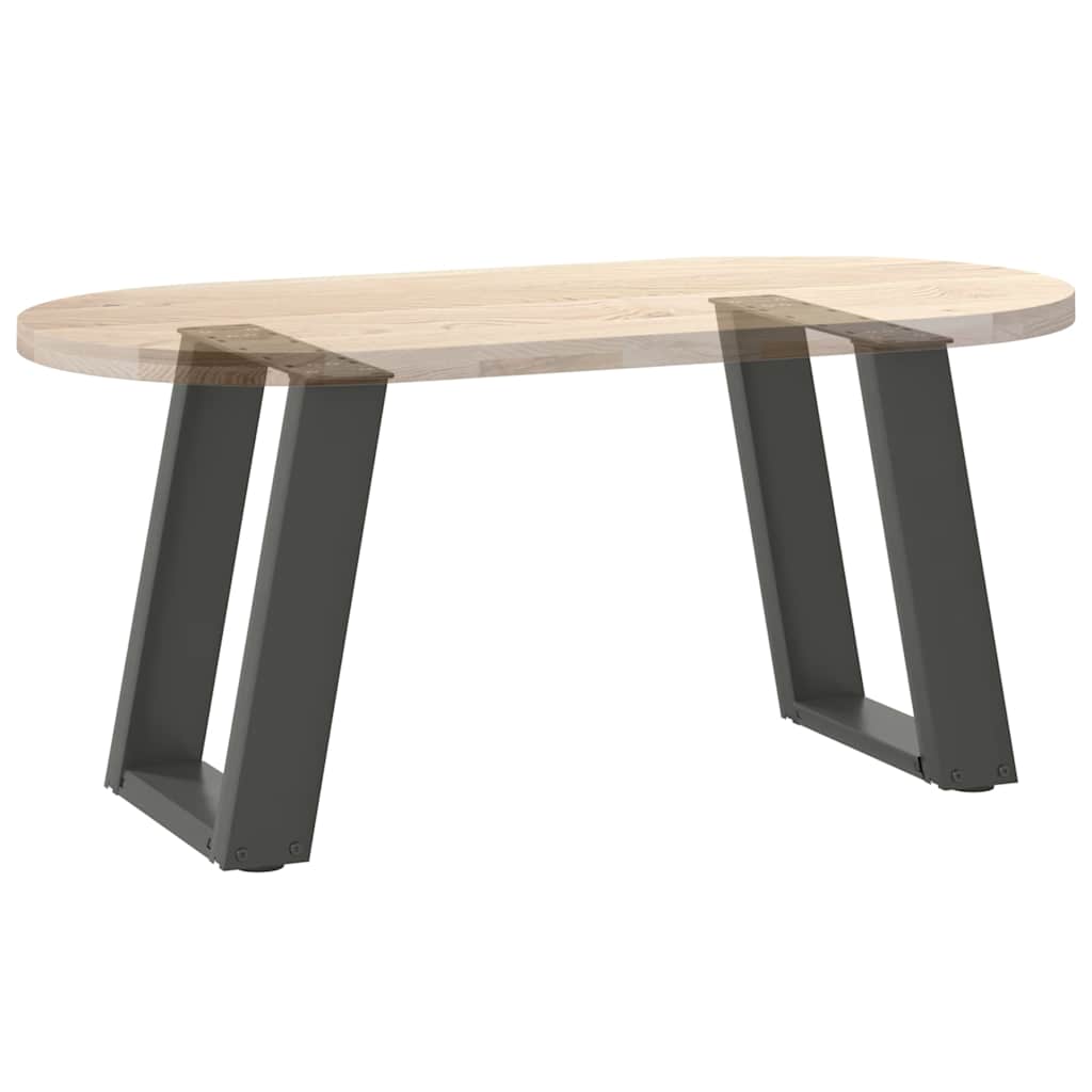 Pieds de table basse en U, 2 pièces, anthracite, 38 x (42-43) cm, acier