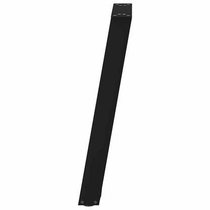 Konsolentischbeine U-Form 2 Stk. Schwarz 28x(72-73) cm Stahl