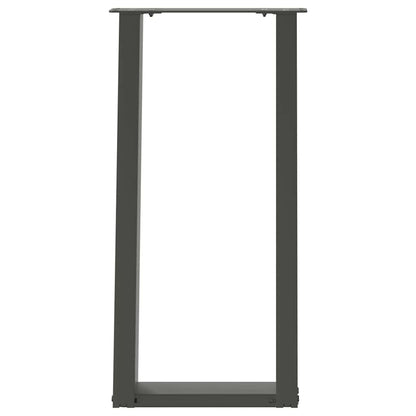 Konsolentischbeine U-Form 2 Stk. Anthrazit 28x(72-73) cm Stahl
