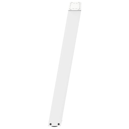 Konsolentischbeine U-Form 2 Stk. Weiß 38x(72-73) cm Stahl