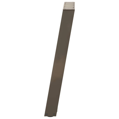 Esstischbeine U-Form 2 Stk. Naturstahl 50x(72-73) cm Stahl