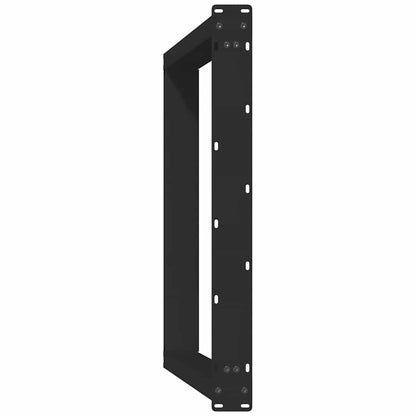 Esstischbeine U-Form 2 Stk. Schwarz 80x(72-73) cm Stahl