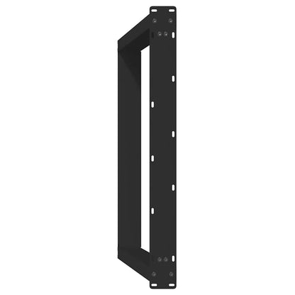 Esstischbeine U-Form 2 Stk. Schwarz 90x(72-73) cm Stahl