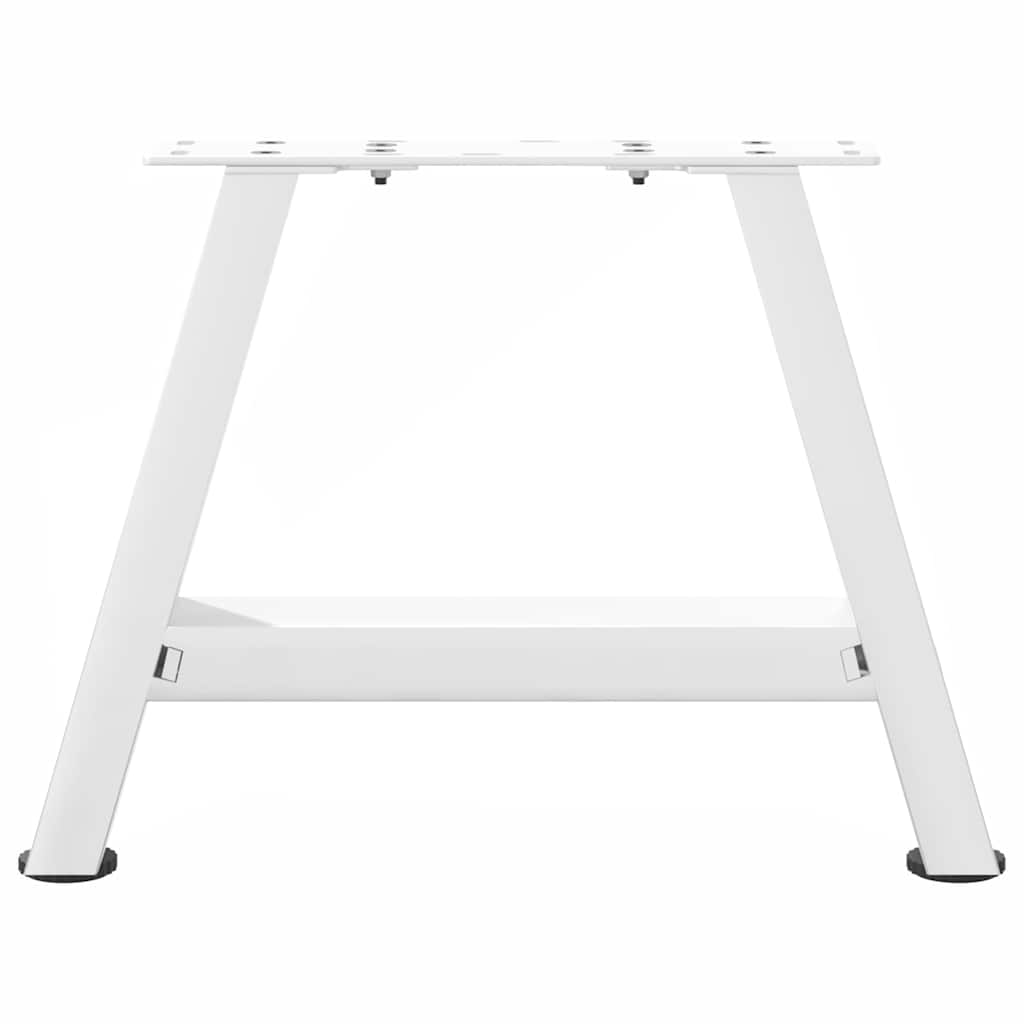 Pieds de table basse en forme de A, 2 pièces, blanc, 30 x 30-31 cm, acier